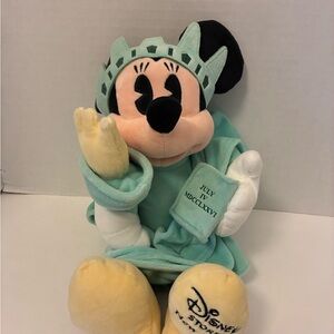 Exclusive Disney Store New York Minnie Mouse Statue of Liberty 12” Plush